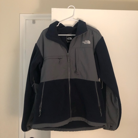 North Face Men’s Navy/Gray Polartec Fleece Jacket - Picture 1 of 7